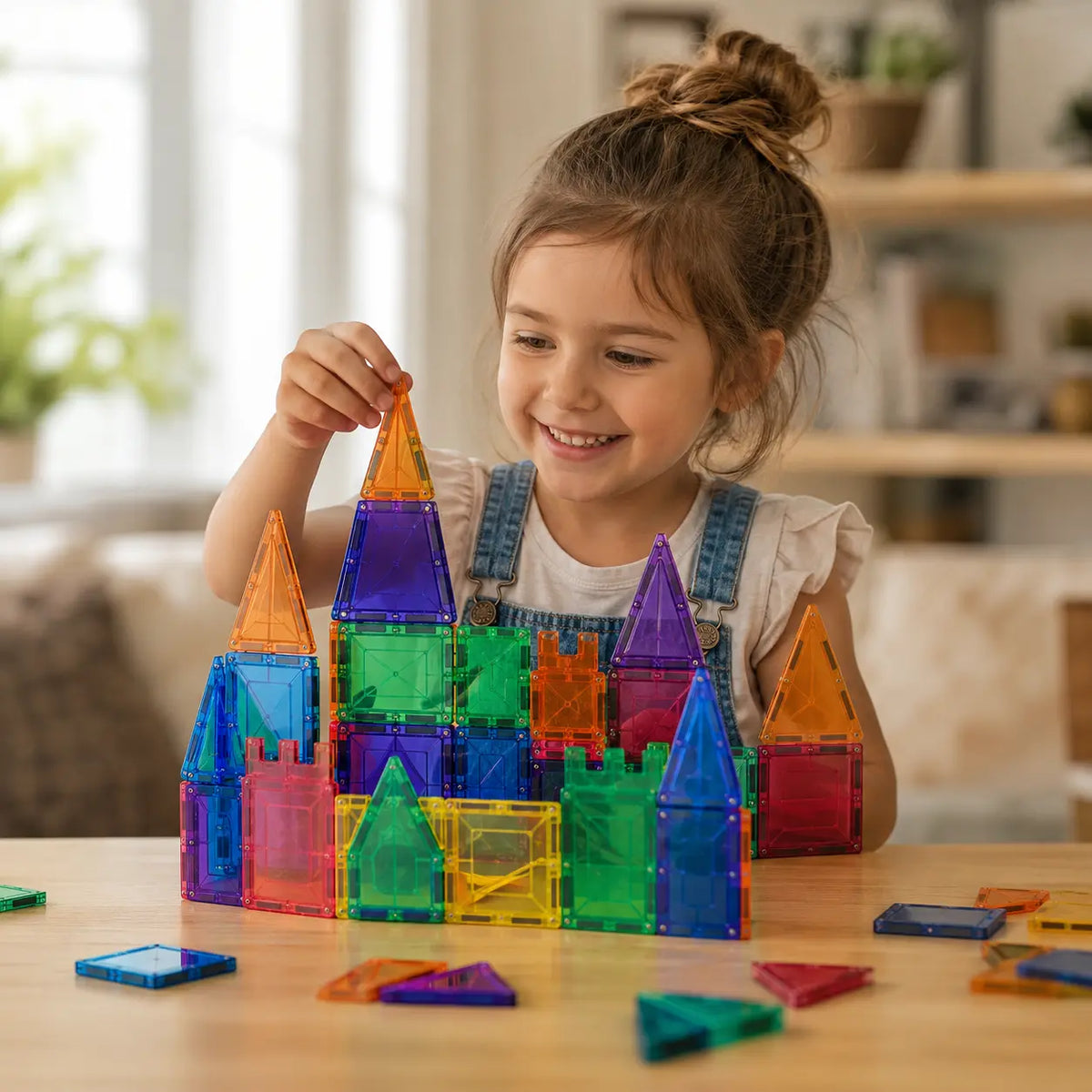 Tuiles Magnétiques Magnikid – Jeu de Construction Éducatif Enfant